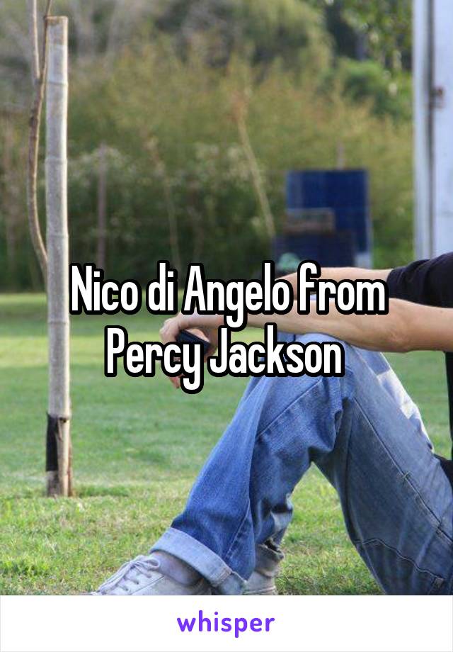 Nico di Angelo from Percy Jackson 