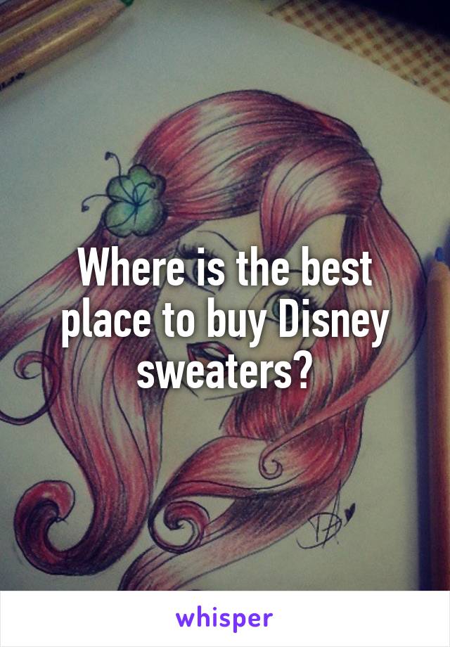 Where is the best place to buy Disney sweaters?