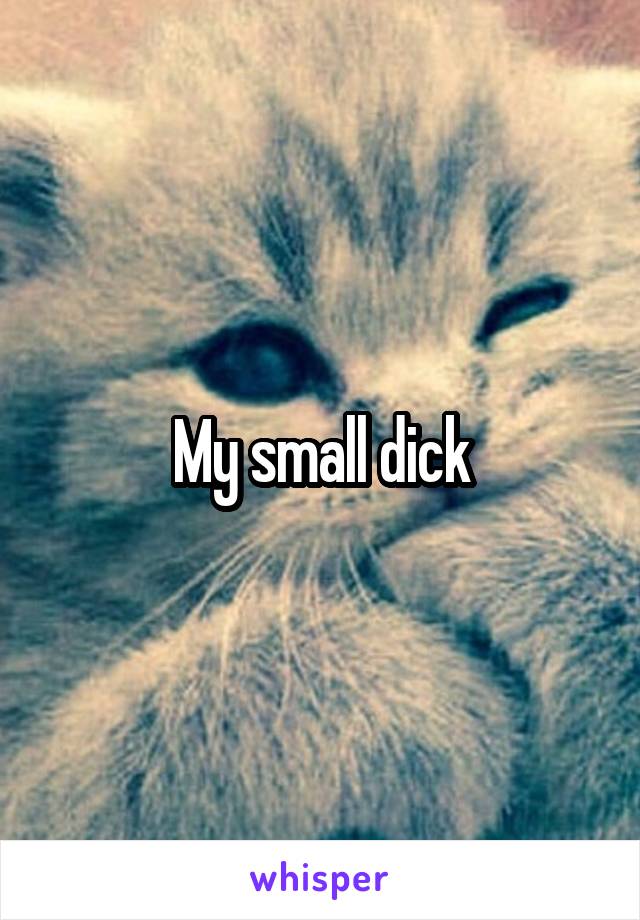 My small dick
