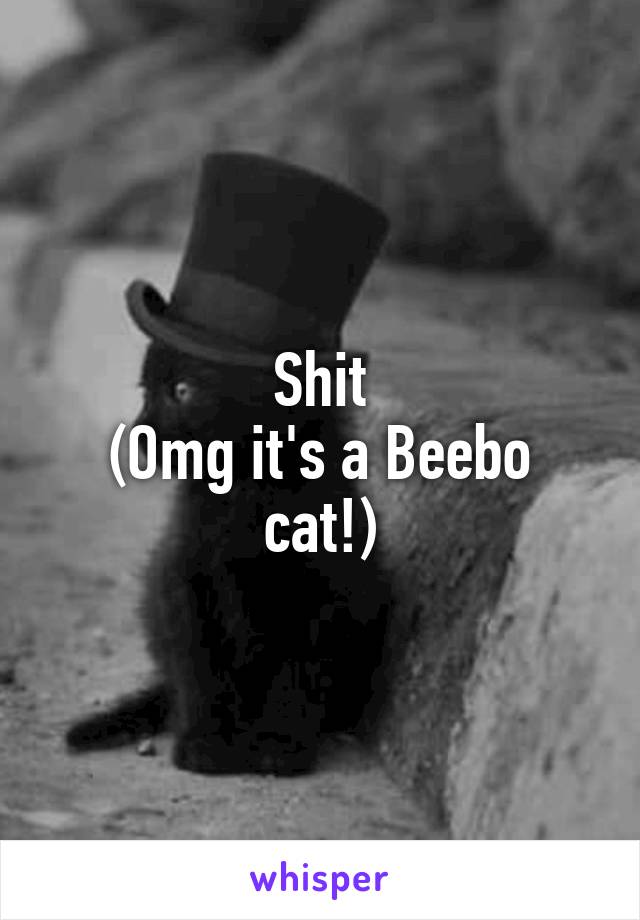 Shit
(Omg it's a Beebo cat!)