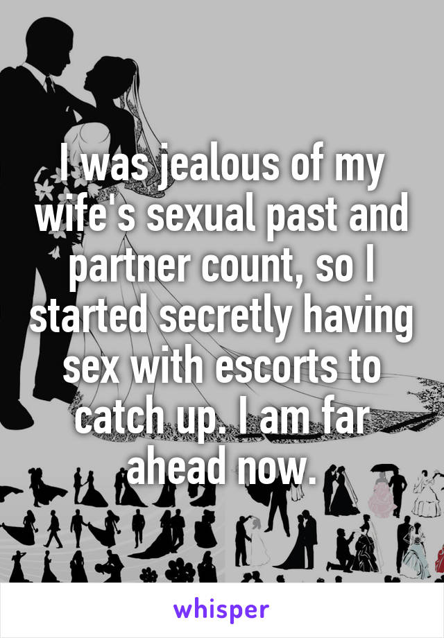 I was jealous of my wifes sexual past and partner count, so I started secretly having
