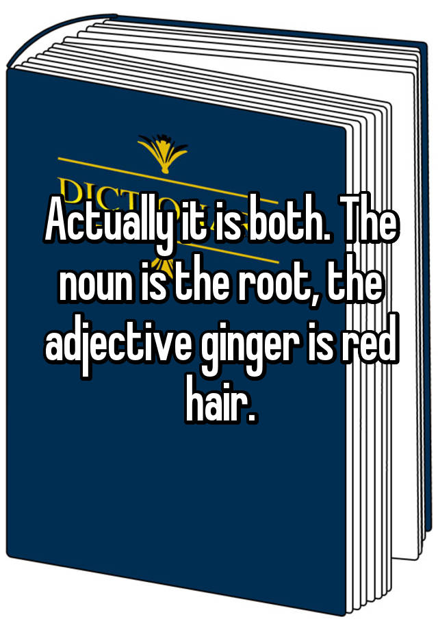 Is Red Hair An Adjective