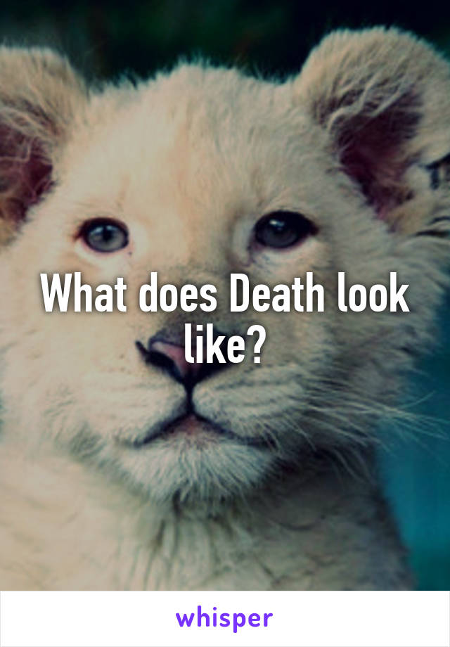 What does Death look like?