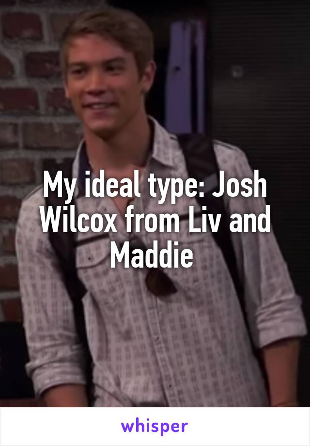 My ideal type: Josh Wilcox from Liv and Maddie 