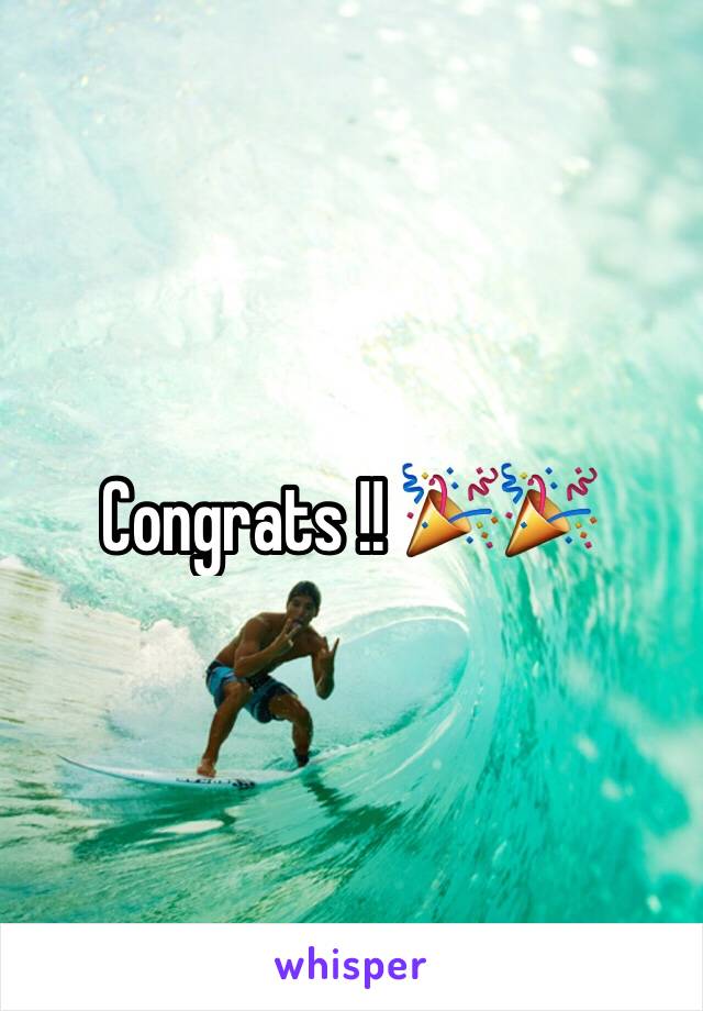 Congrats !! 🎉🎉
