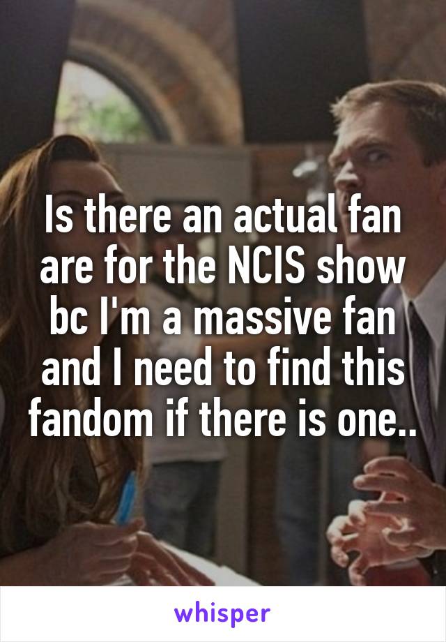 Is there an actual fan are for the NCIS show bc I'm a massive fan and I need to find this fandom if there is one..