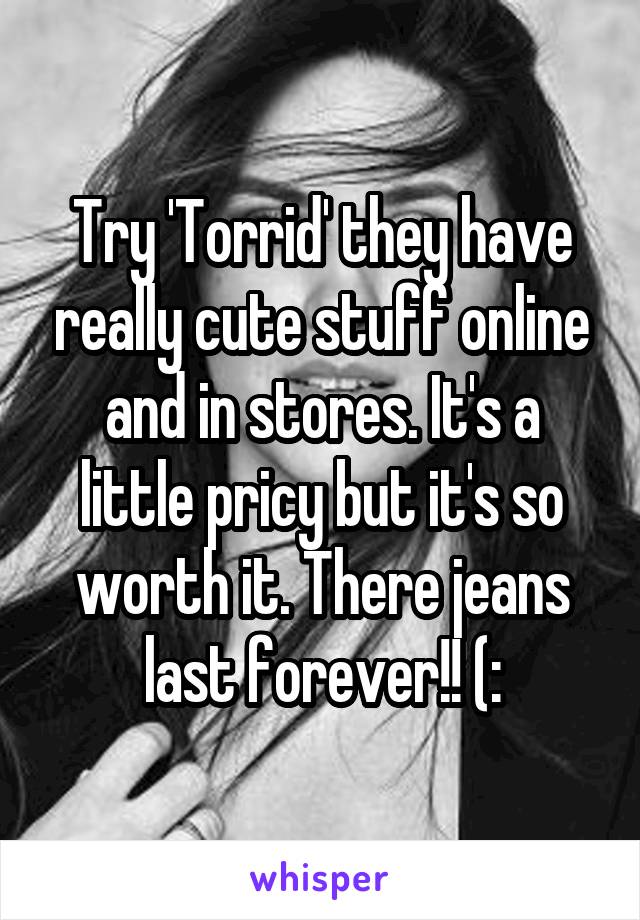 Try 'Torrid' they have really cute stuff online and in stores. It's a little pricy but it's so worth it. There jeans last forever!! (: