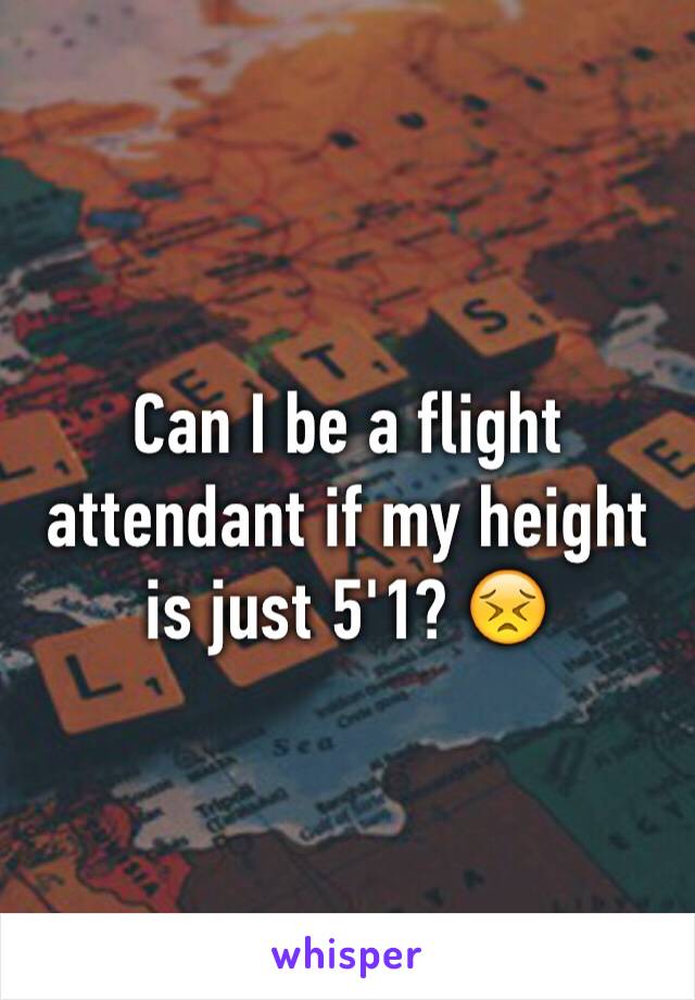 Can I be a flight attendant if my height is just 5'1? 😣