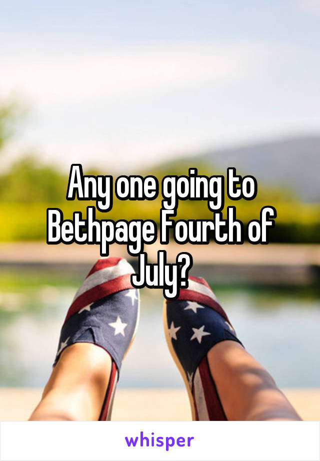 Any one going to Bethpage Fourth of July?