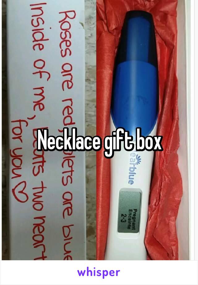 Necklace gift box