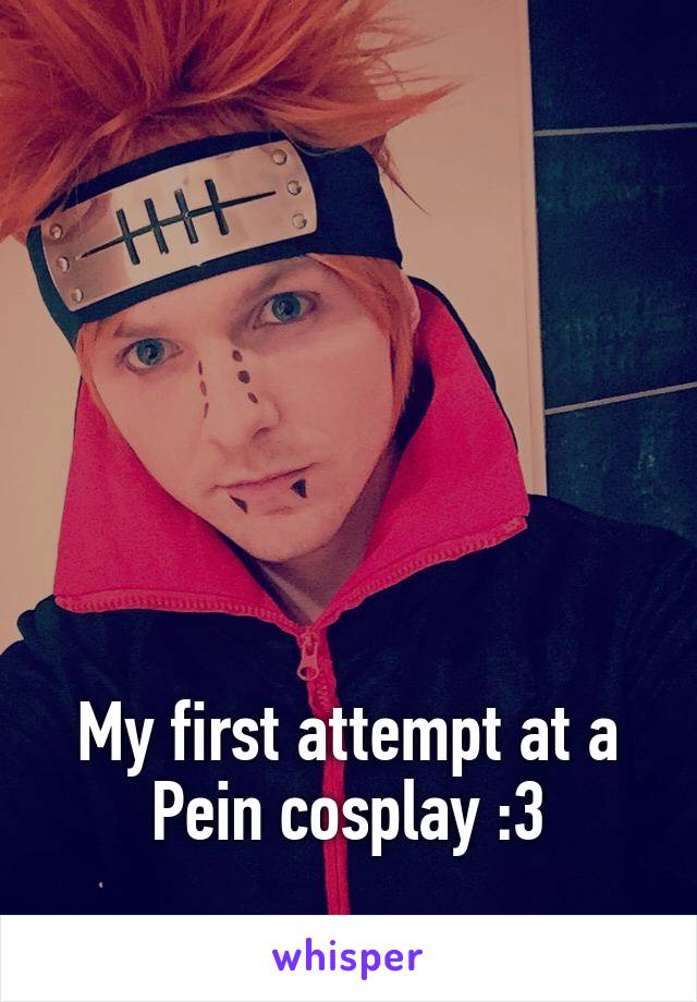 






My first attempt at a Pein cosplay :3