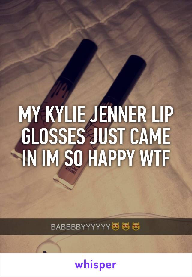 MY KYLIE JENNER LIP GLOSSES JUST CAME IN IM SO HAPPY WTF