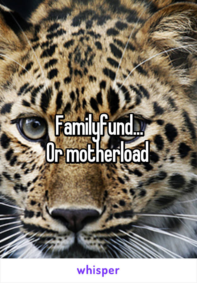 Familyfund...
Or motherload 