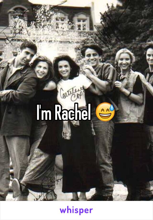 I'm Rachel 😅