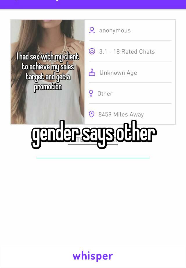 gender says other