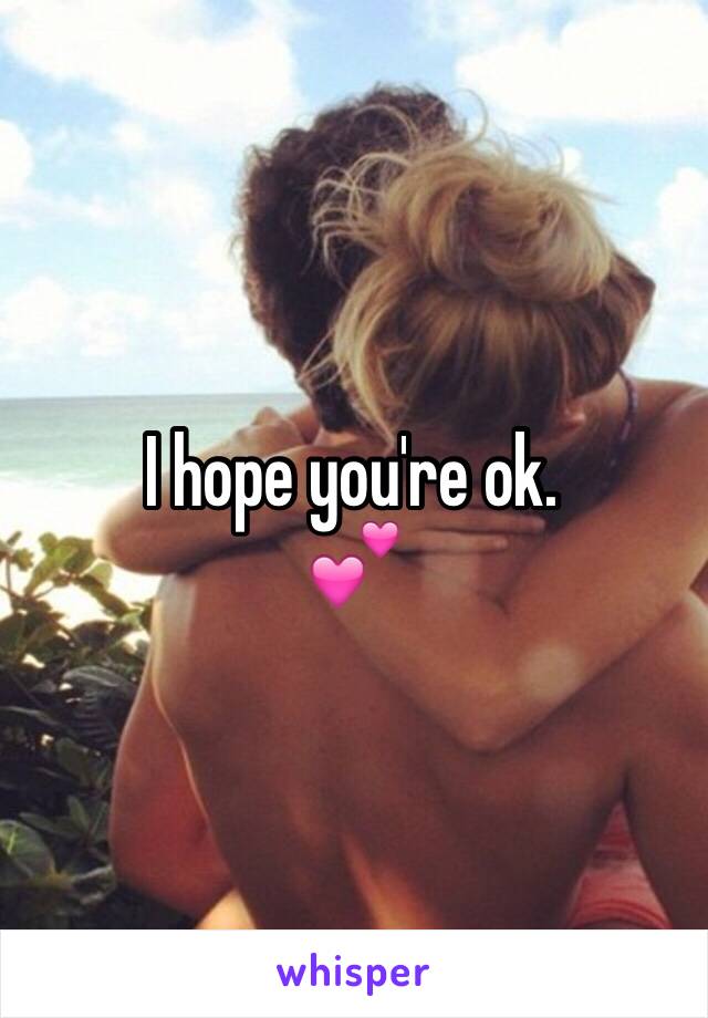 I hope you're ok.
💕