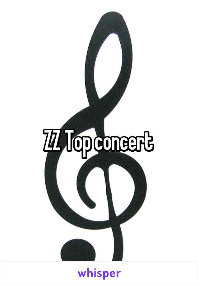 ZZ Top concert 