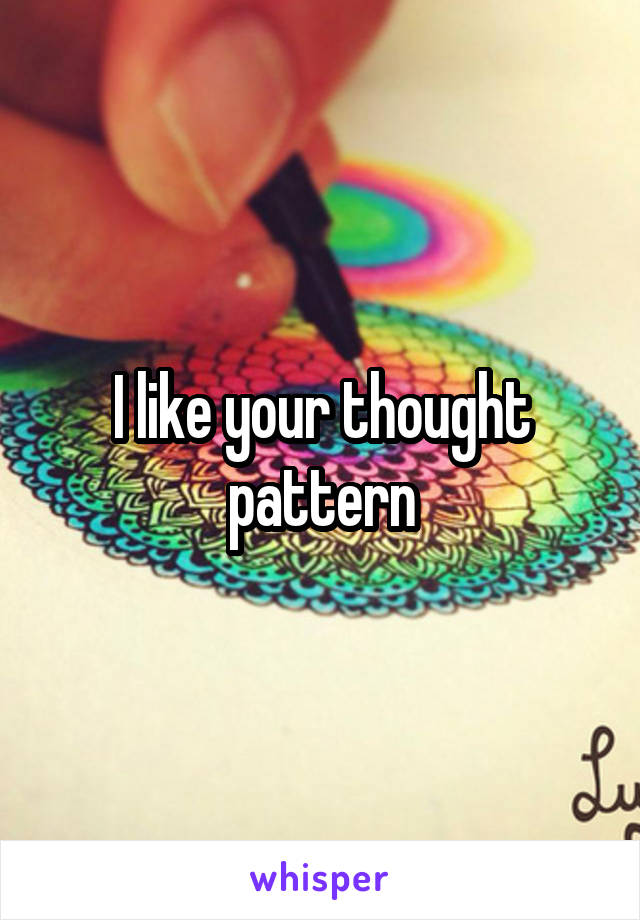 I like your thought pattern