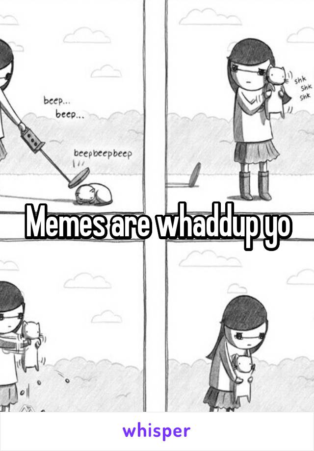 Memes are whaddup yo