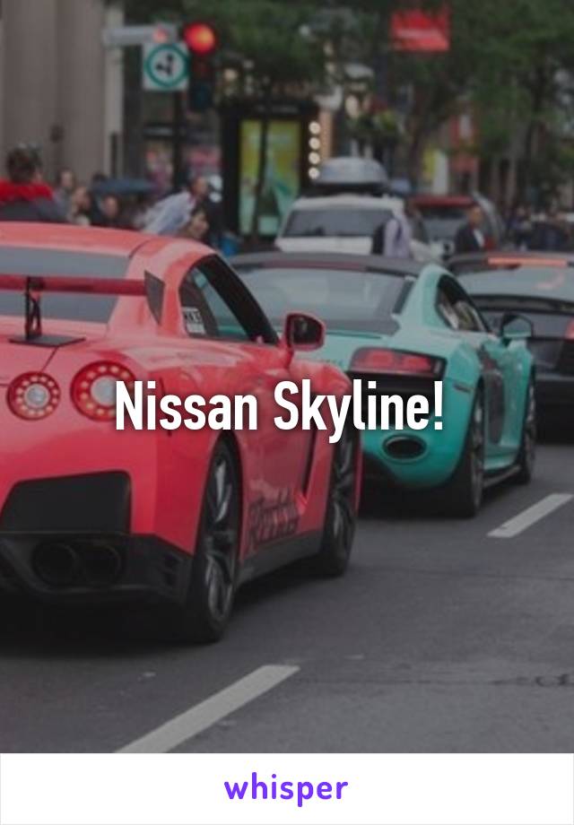 Nissan Skyline! 