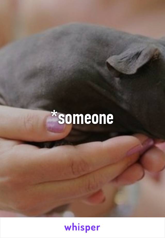 *someone