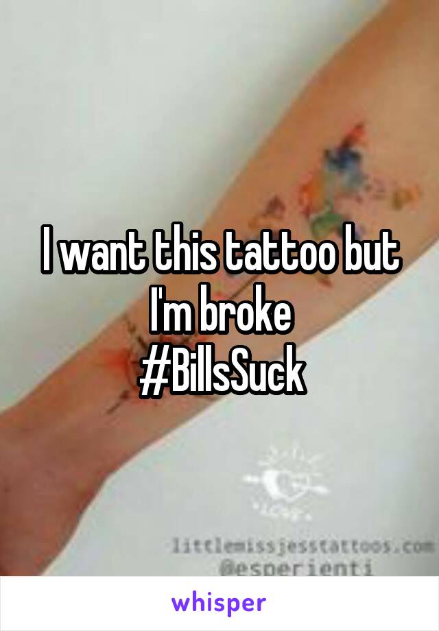 I want this tattoo but I'm broke
#BillsSuck