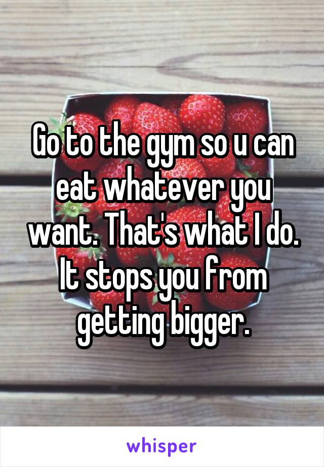Go to the gym so u can eat whatever you want. That's what I do. It stops you from getting bigger.