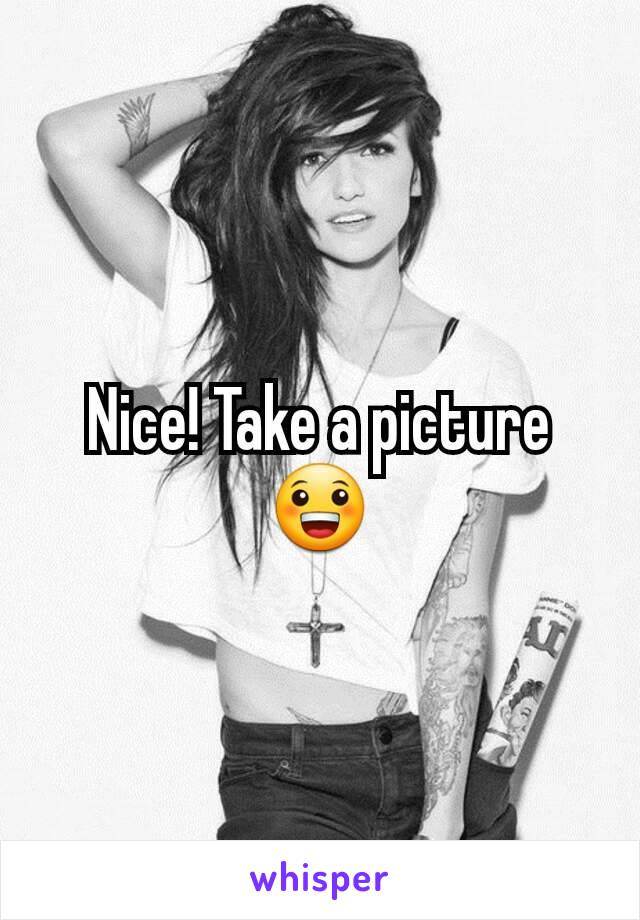 Nice! Take a picture 😀