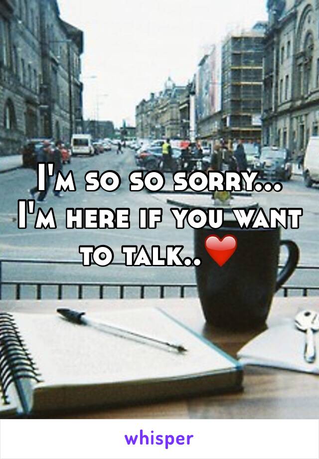 I'm so so sorry...
I'm here if you want to talk..❤️