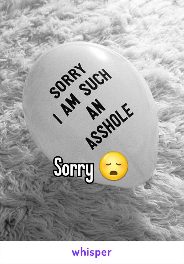 Sorry 😳