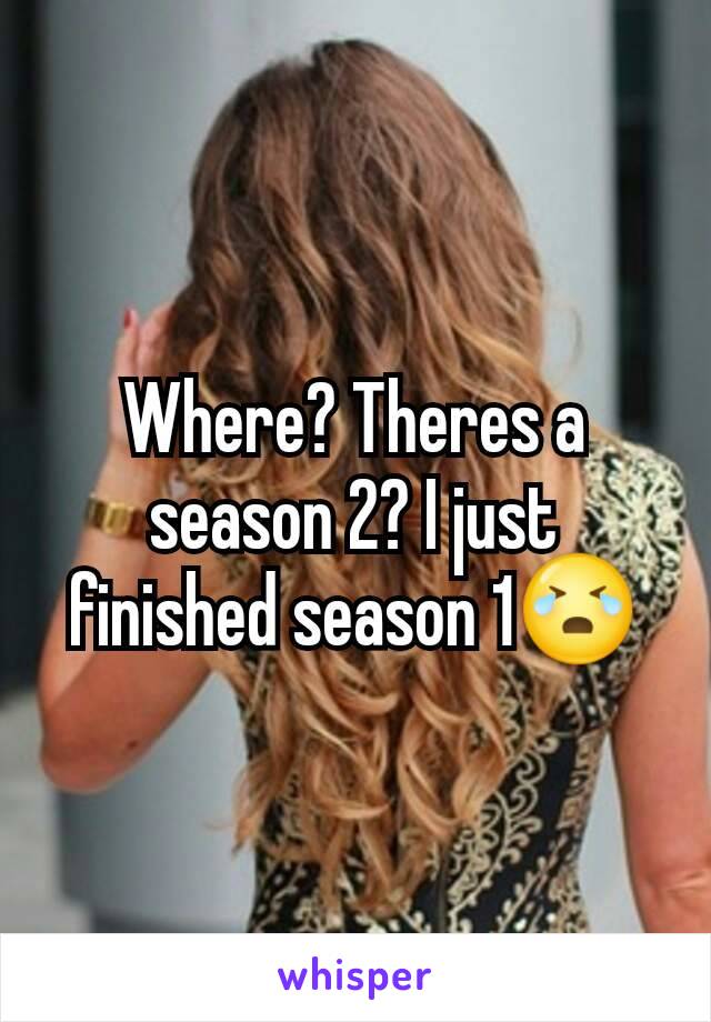 Where? Theres a season 2? I just finished season 1😭