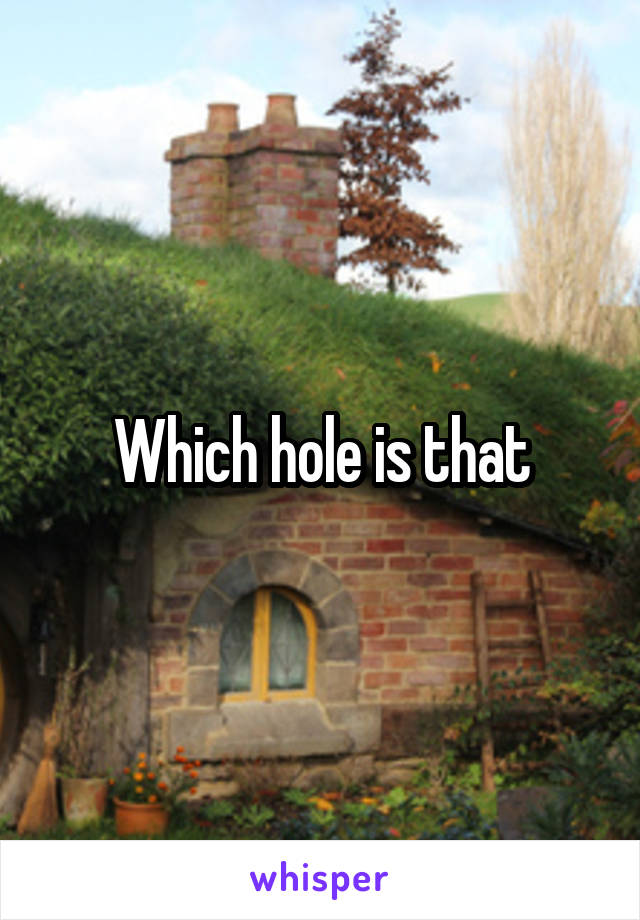 Which hole is that