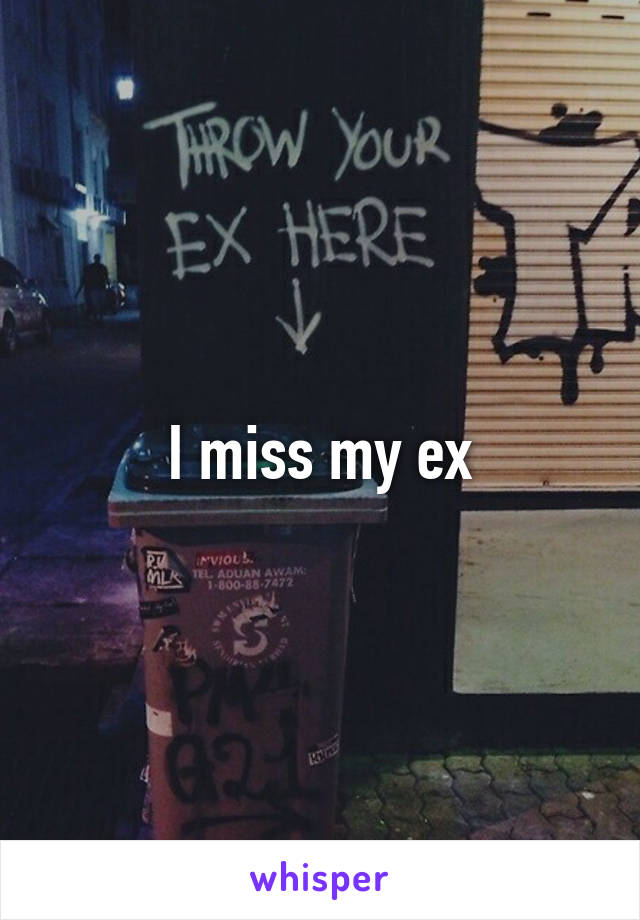 I miss my ex