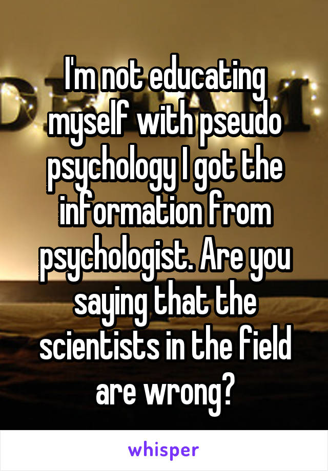 pseudo psychology
