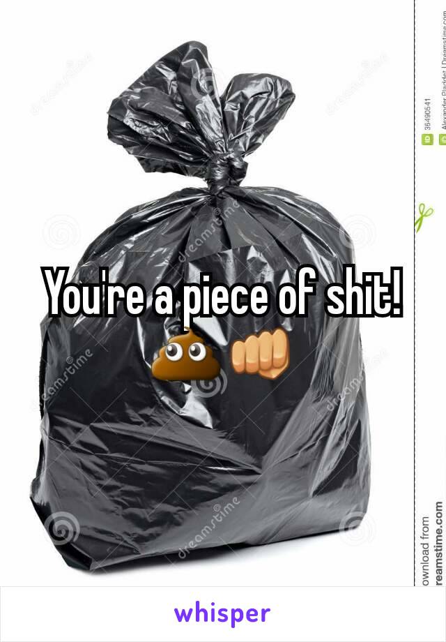 You're a piece of shit! 💩👊