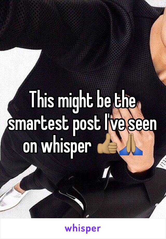 This might be the smartest post I've seen on whisper 👍🏽🙏🏽