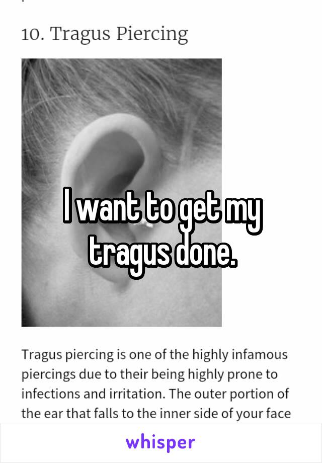 I want to get my tragus done.