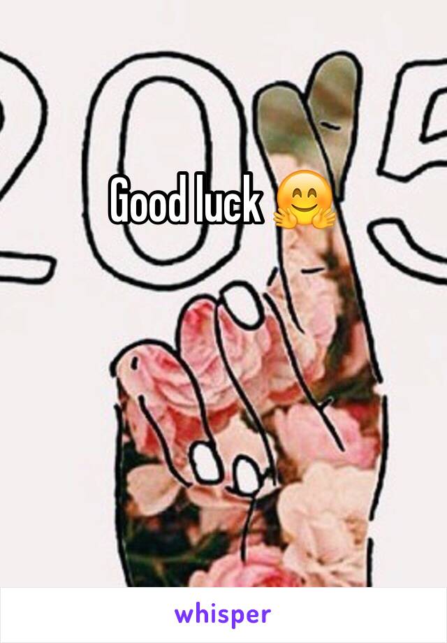 Good luck 🤗