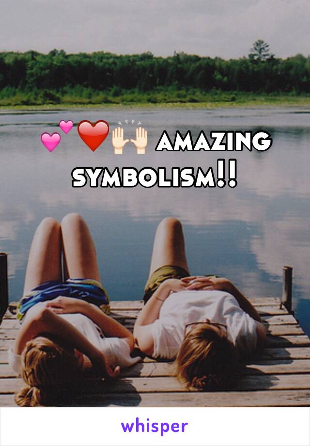 💕❤️🙌🏻 amazing symbolism!!