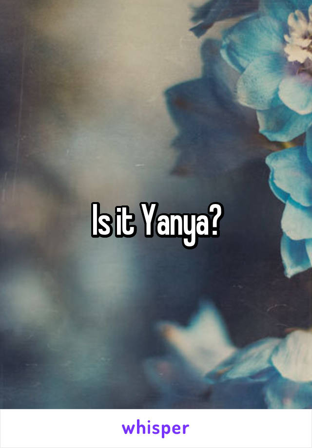 Is it Yanya?