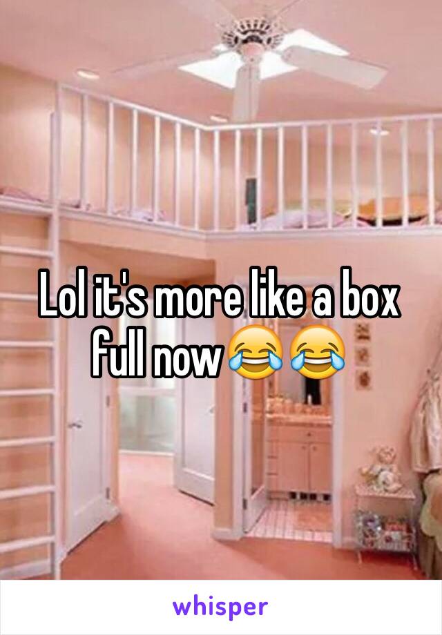 Lol it's more like a box full now😂😂