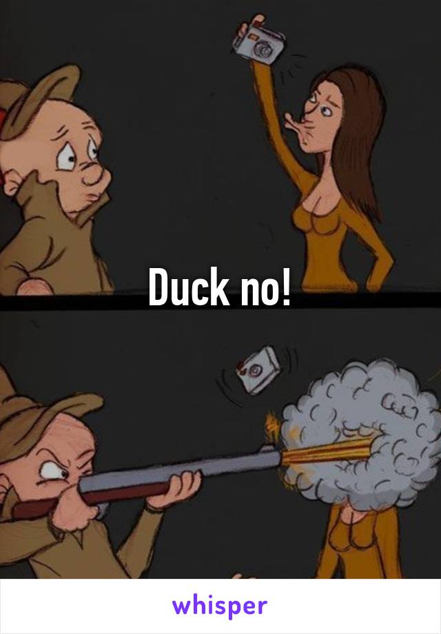Duck no!
