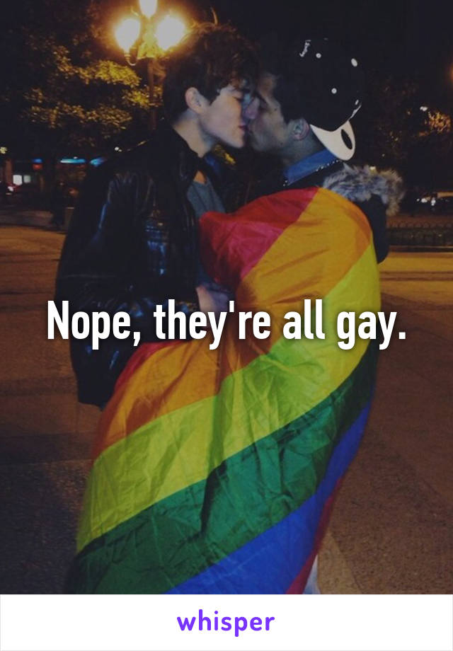 Nope, they're all gay.