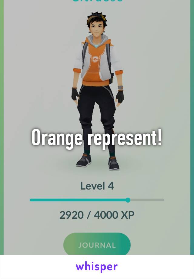 Orange represent!