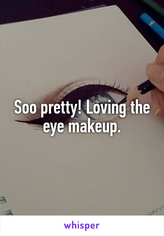 Soo pretty! Loving the eye makeup.