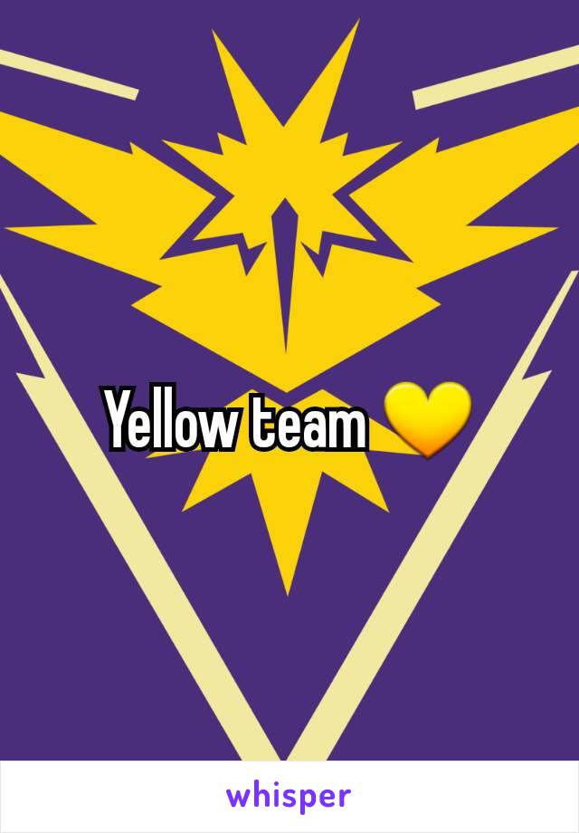 Yellow team 💛