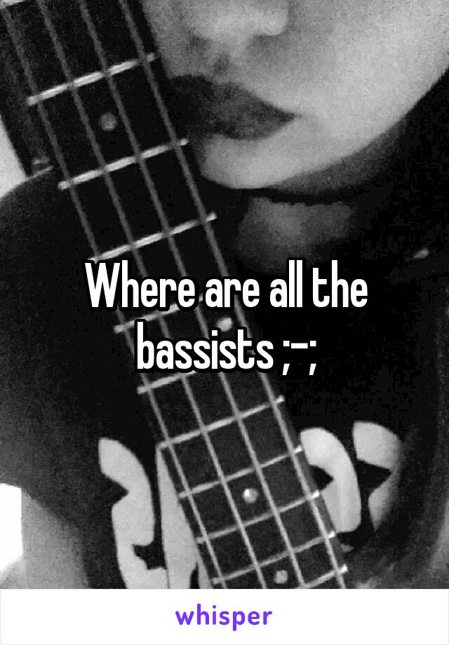 Where are all the bassists ;-;