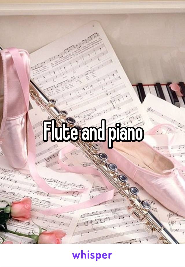 Flute and piano