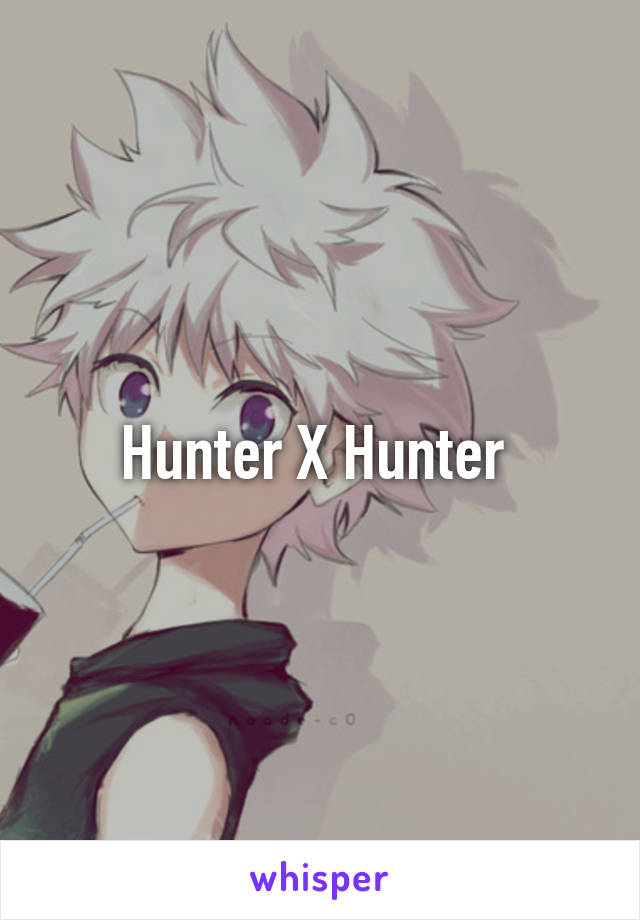 Hunter X Hunter 