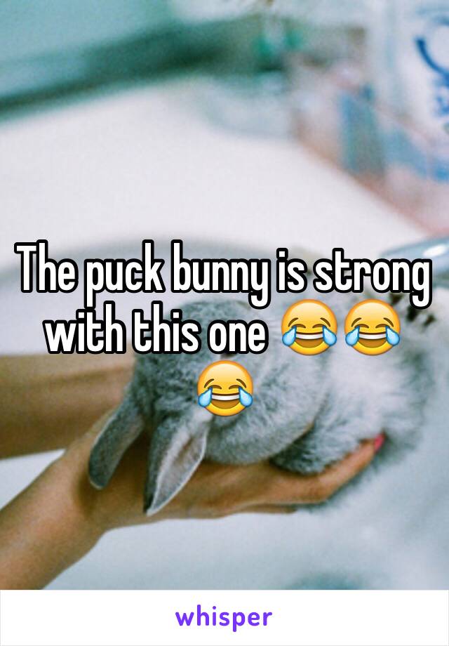 The puck bunny is strong with this one 😂😂😂